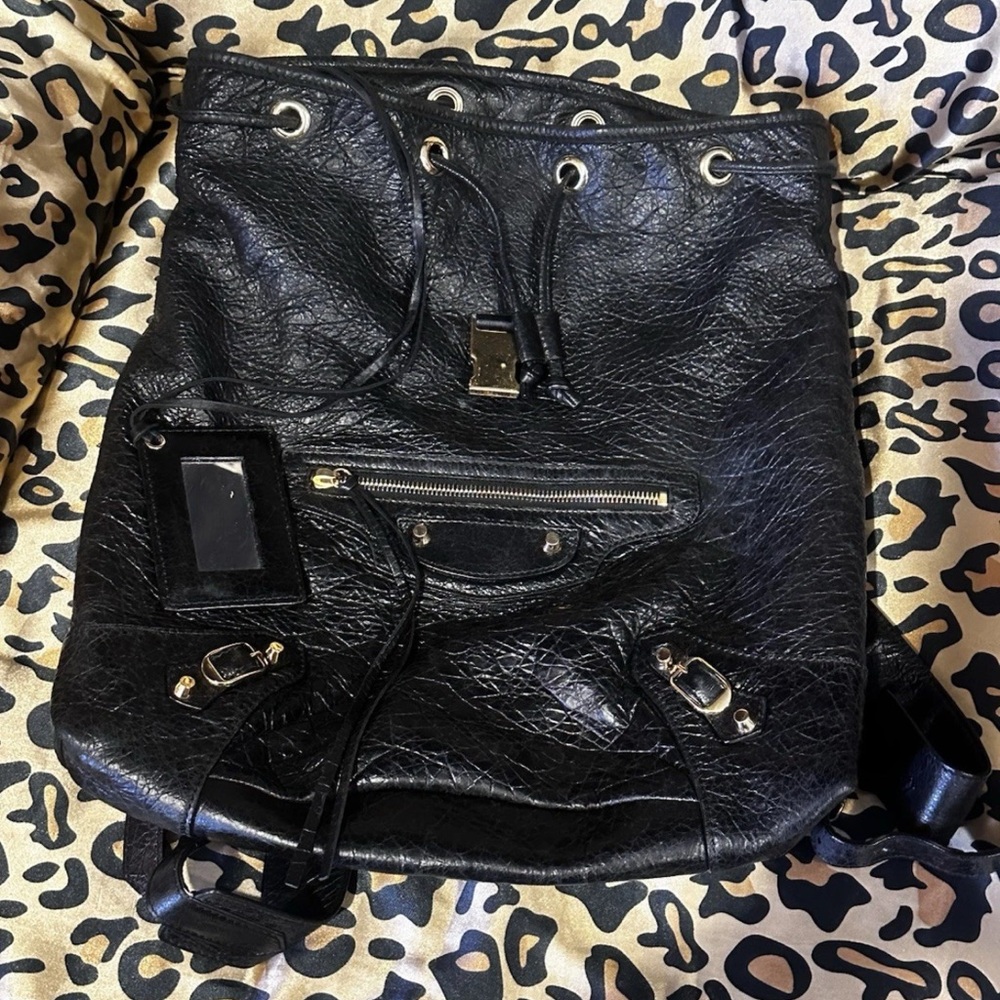 Authentic Balenciaga Traveller Moto Backpack - Picture 10 of 15